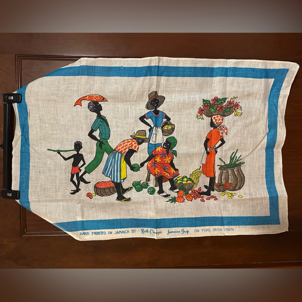 Hand Printed Jamaican Linen Wall Art